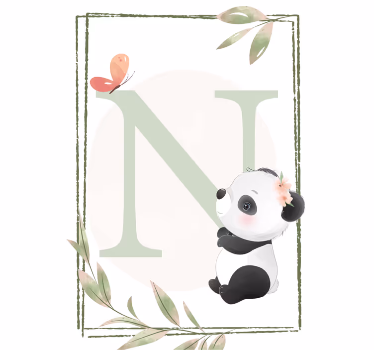 Estore de rolo infantil panda fofo - TenStickers
