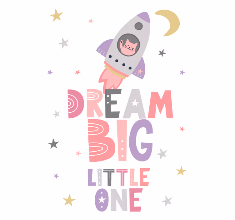 Estore de rolo infantil sonhe grande pequeno - TenStickers