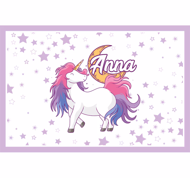 Estore de rolo infantil unicórnio e lua - TenStickers