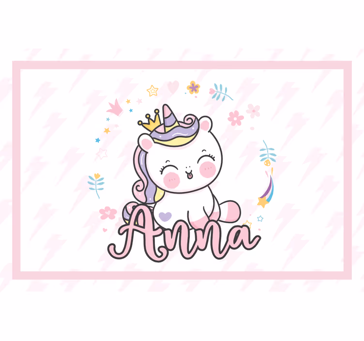 Estore de rolo infantil unicórnio bebê bonito - TenStickers
