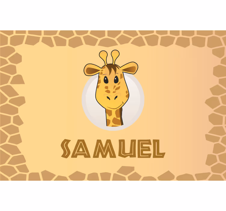 Estore de rolo infantil vá comer nome personalizável - TenStickers