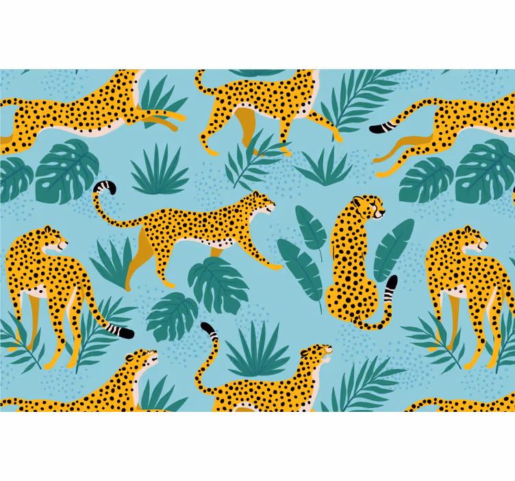 Estore de rolo infantil safari de leopardo - TenStickers