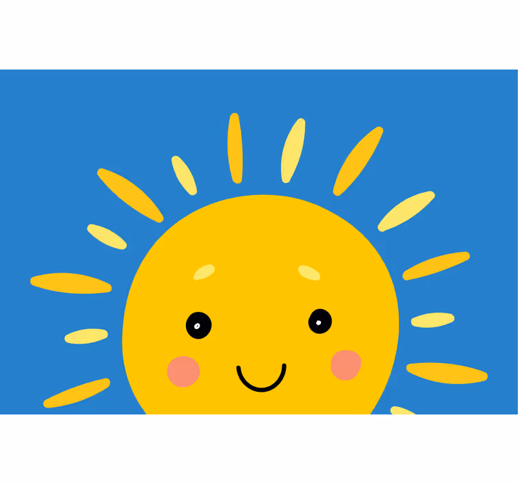 Estore de rolo infantil sol com rosto - TenStickers