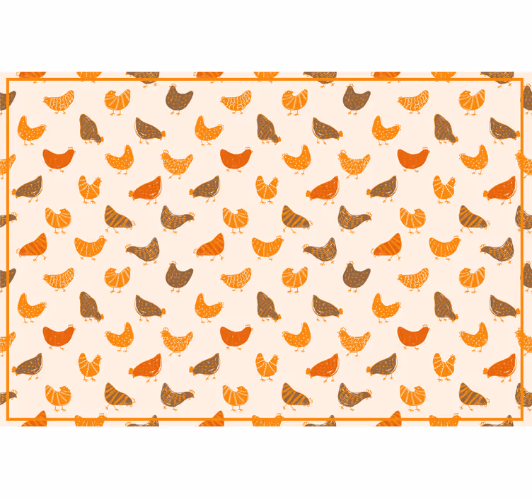 Estore de rolo infantil padrão laranja de pintinhos - TenStickers