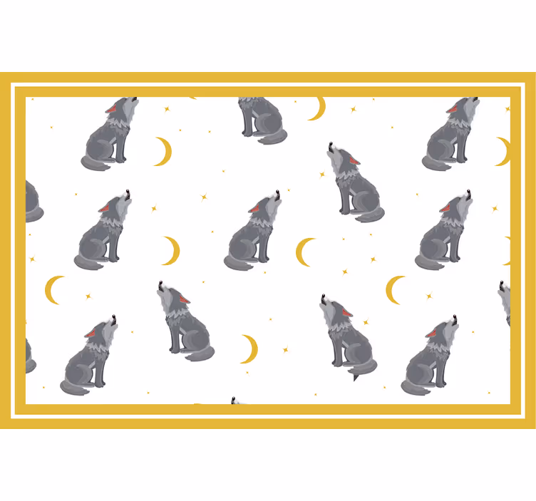 Estore de rolo infantil uivando para a lua - TenStickers