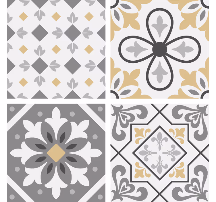 Estore de rolo para cozinha azulejos de cimento amiaz - TenStickers