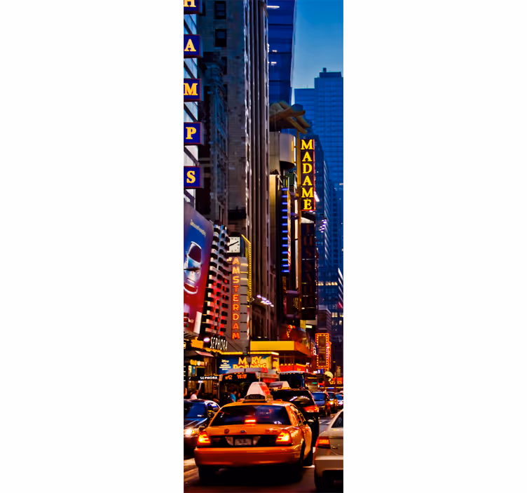 Estore de rolo para cozinha vinil decorativo times square - TenStickers