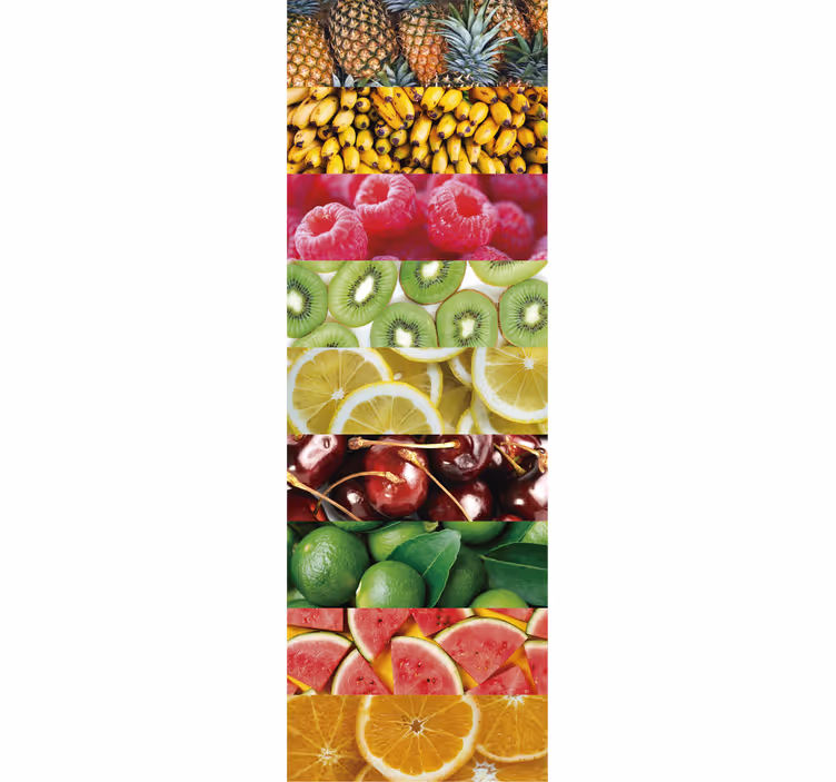 Estore de rolo para cozinha texturas de frutas - TenStickers