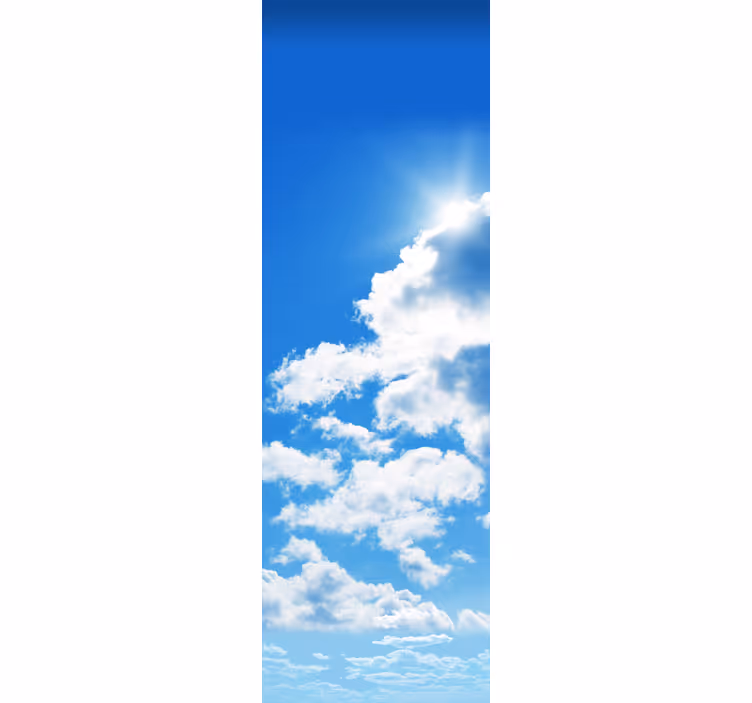 Estore de rolo para cozinha nuvens decorativas de geladeira - TenStickers