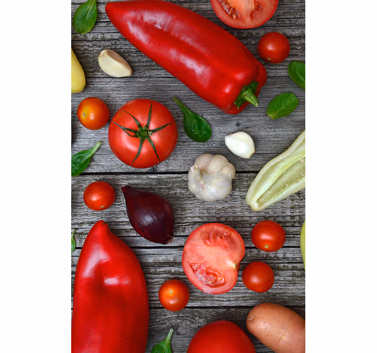 Estore de rolo para cozinha mesa de vegetais - TenStickers