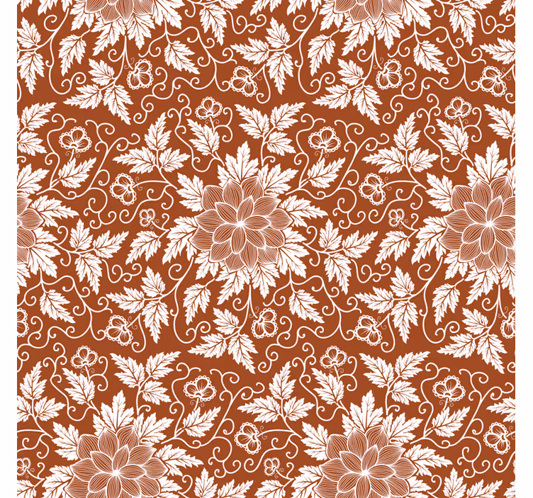 Estore de rolo para cozinha azulejo paisley floral - TenStickers