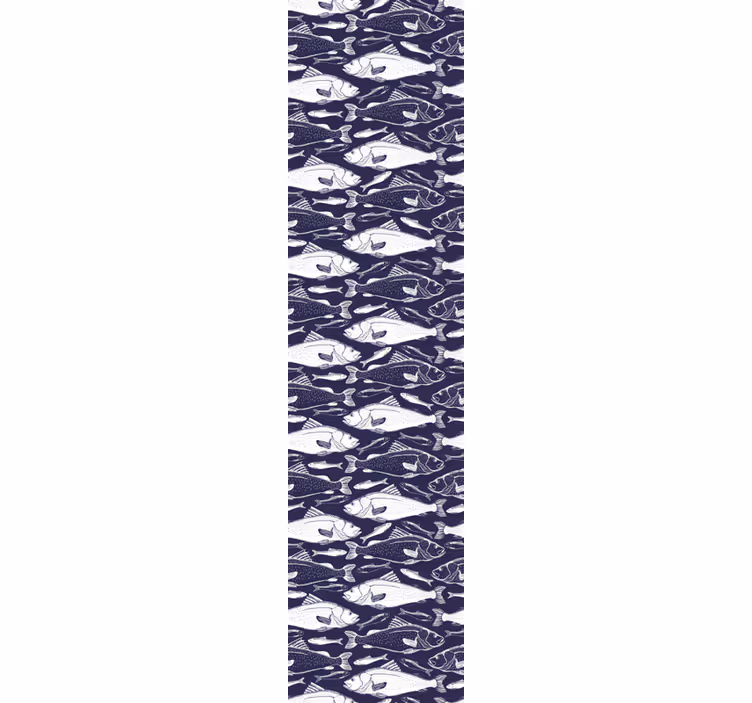 Estore de rolo para cozinha peixes do fundo do mar - TenStickers