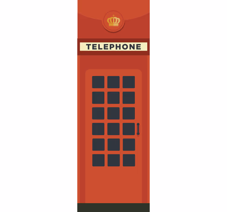 Estore de rolo para cozinha caixa telefônica vermelha uk - TenStickers
