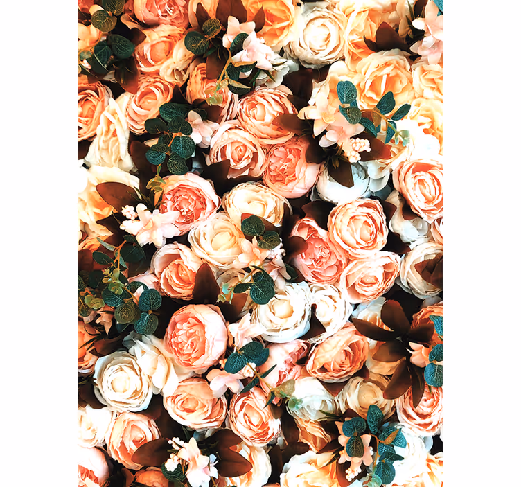 Estore de rolo para cozinha bouquet de rosas - TenStickers
