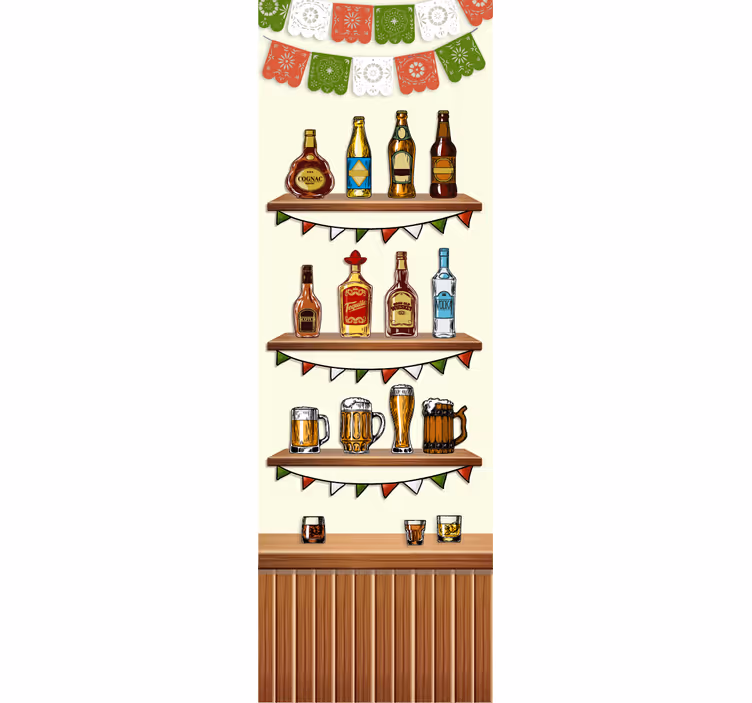 Estore de rolo para cozinha vinil decorativo tequila - TenStickers