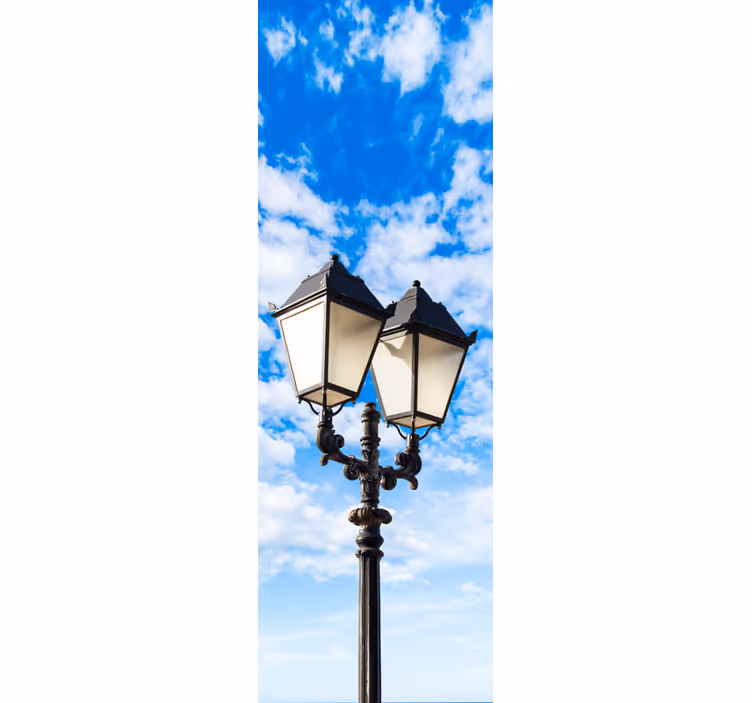 Estore de rolo para cozinha farol e nuvens - TenStickers