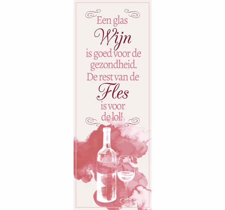 Estore de rolo para cozinha texto vinho nl - TenStickers