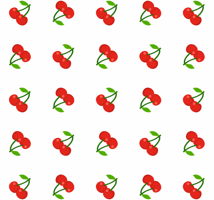 Estore de rolo para cozinha confete de cereja - TenStickers