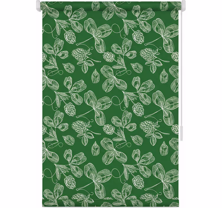 Estore de rolo para cozinha padrão de raminho verde magnólia - TenStickers