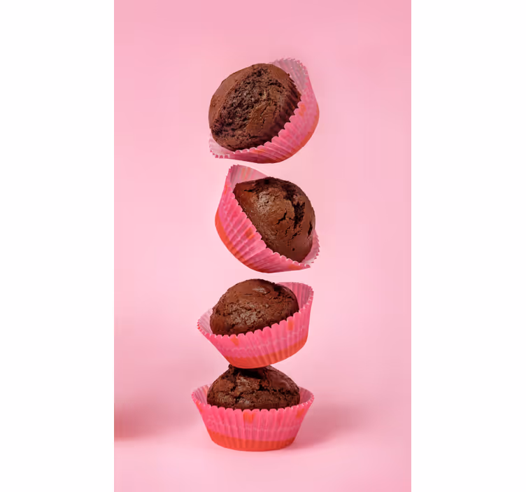 Estore de rolo para cozinha cupcake de chocolate - TenStickers