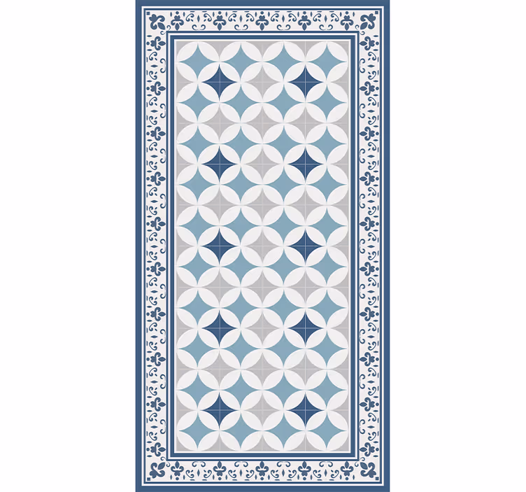 Estore de rolo para cozinha azulejo azul - TenStickers