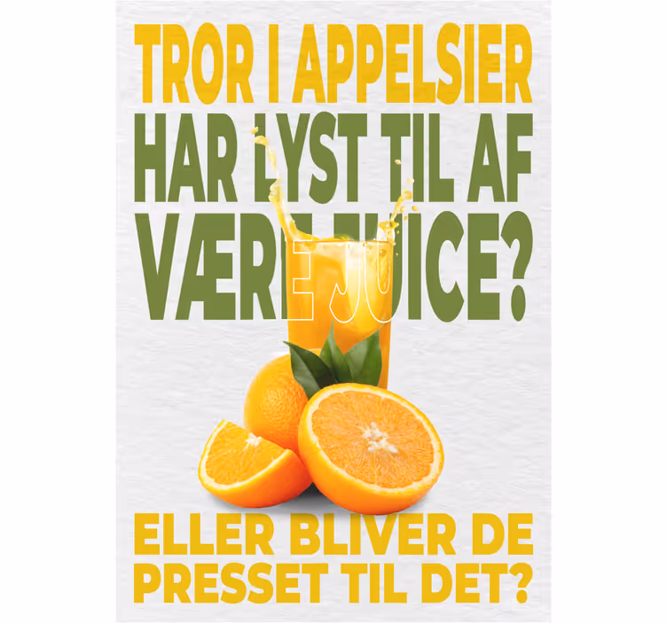 Estore de rolo para cozinha laranjas querem ser suco? - TenStickers