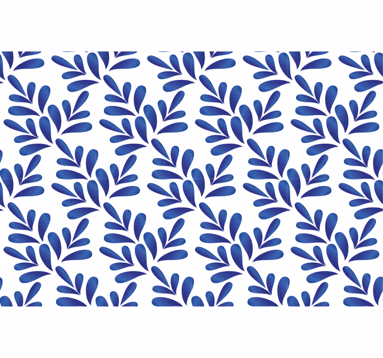 Estore de rolo azul porcelana azul - TenStickers