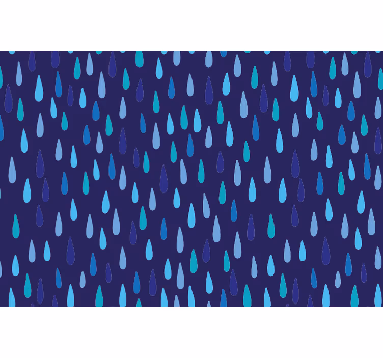 Estore de rolo azul gota irregular - TenStickers