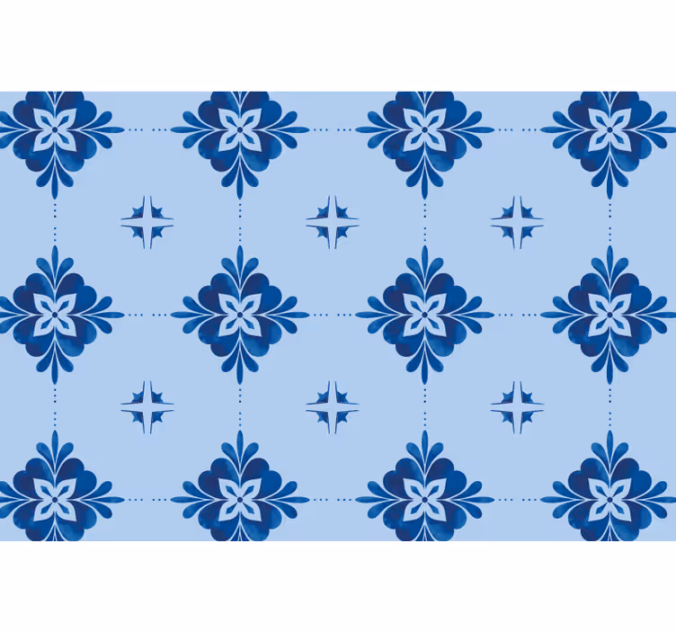 Estore de rolo azul azulejos em espiral azul - TenStickers