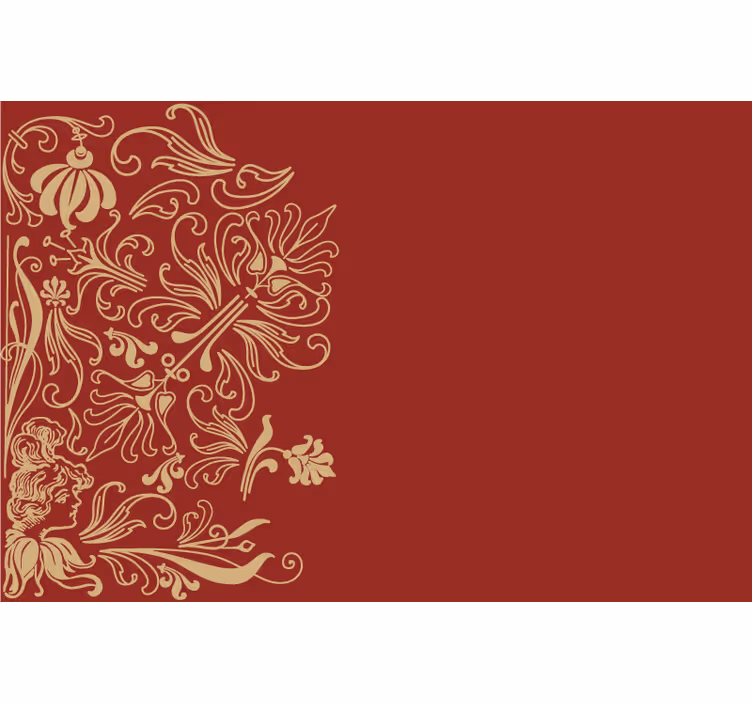Estore de rolo vermelho lado vintage vermelho - TenStickers
