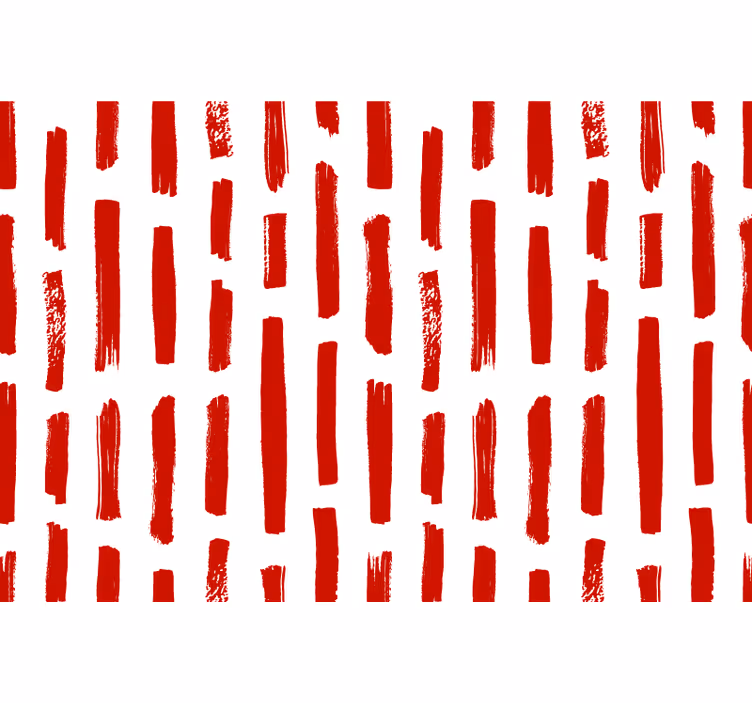 Estore de rolo vermelho listrado vermelho e branco - TenStickers