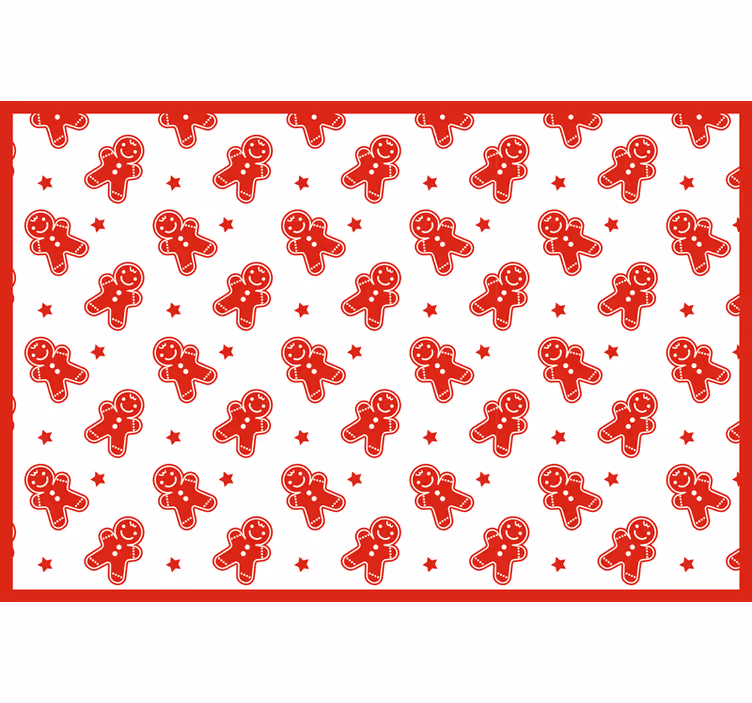 Estore de rolo vermelho biscoitos de natal - TenStickers