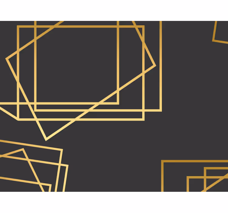 Estore de rolo preto retângulos e quadrados - TenStickers