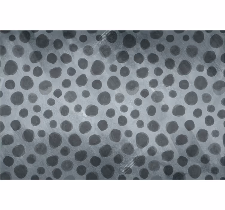 Estore de rolo preto círculos em tons de cinza - TenStickers