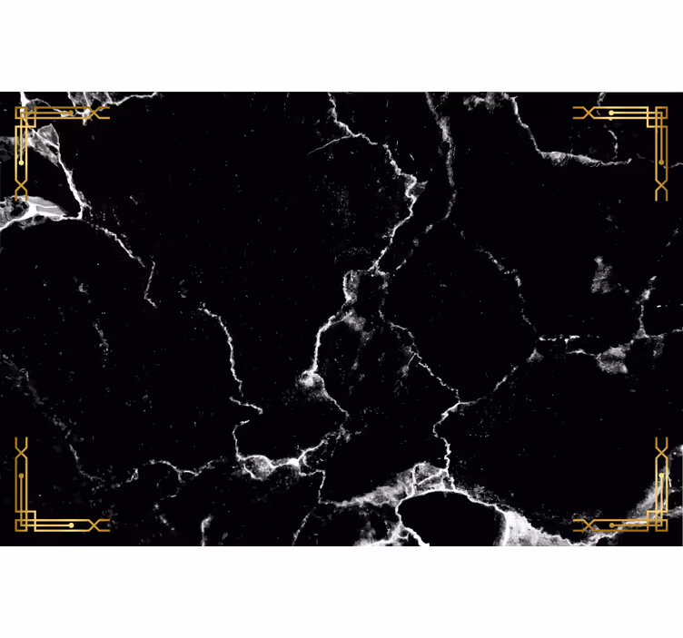 Estore de rolo preto mármore negro - TenStickers