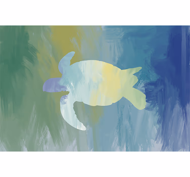 Estore de rolo verdes pacote de tartarugas coloridas - TenStickers