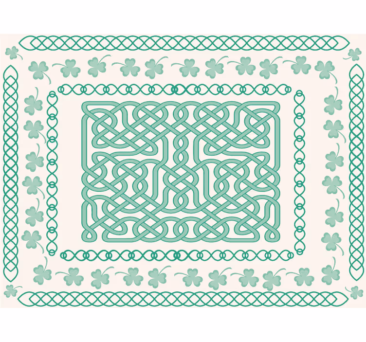 Estore de rolo verdes trevo redondo - TenStickers
