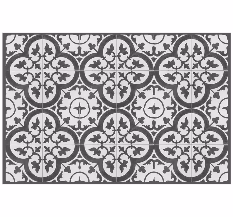 Estore de rolo cinzento azulejos de cimento ornamental - TenStickers