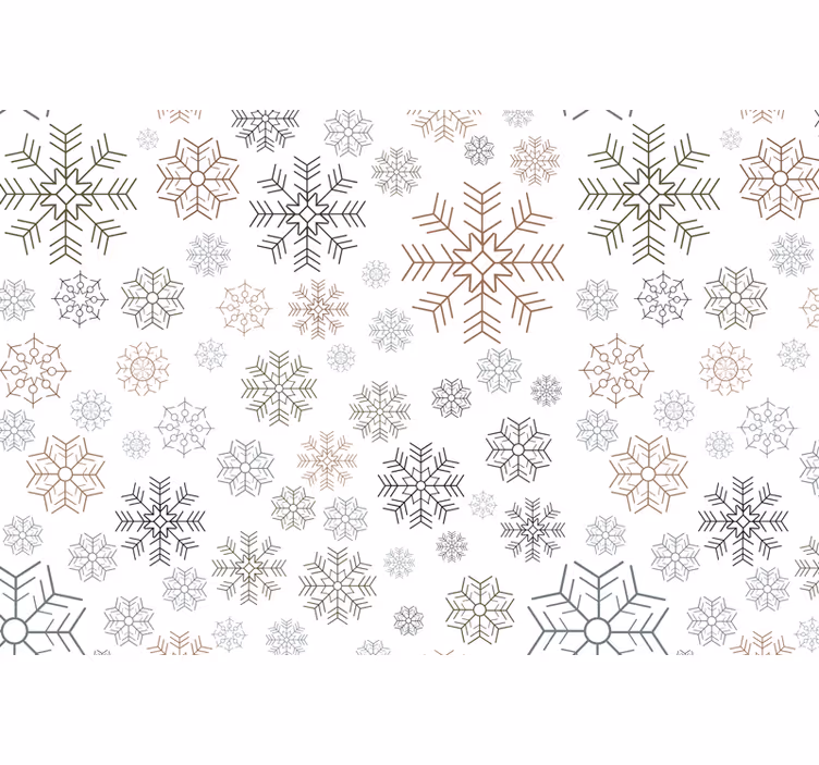 Estore de rolo cinzento padrões de flocos de neve - TenStickers