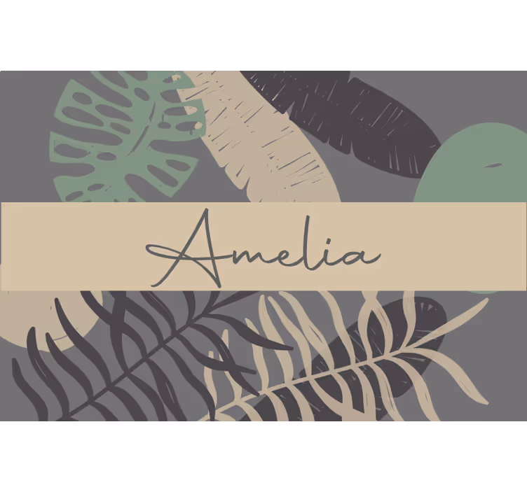 Estore de rolo bege estilo jungle boho - TenStickers