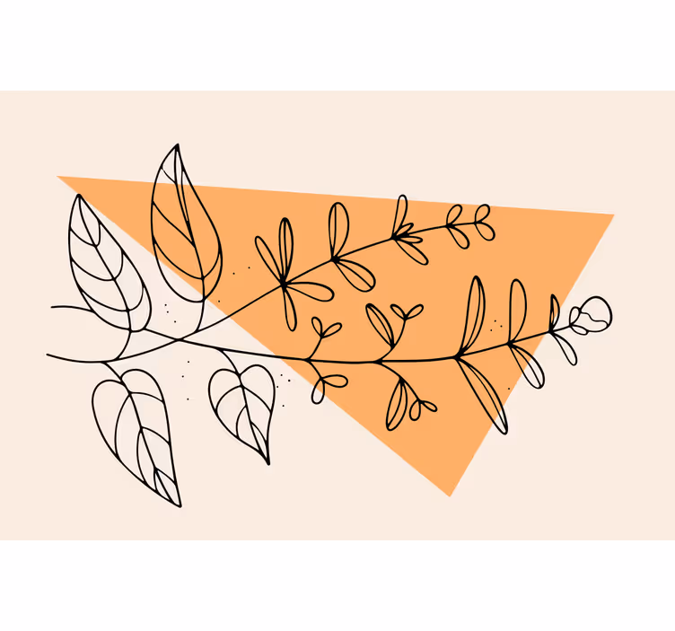 Estore de rolo bege jardim francês - TenStickers