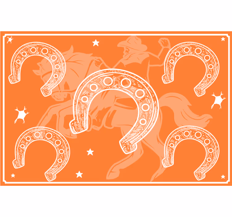 Estore de rolo laranja ferradura - TenStickers
