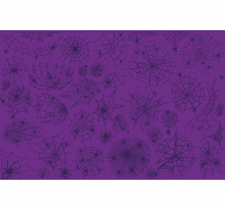 Estore de rolo roxo jogo americano com aranha e teia - TenStickers