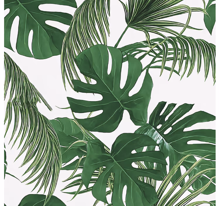 Estore de rolo exterior com design de folhas tropicais - TenStickers