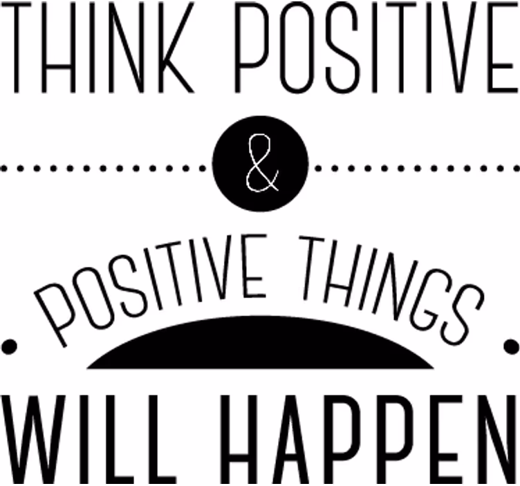 Estore de rolo empresa vinil decorativo pense positivo - TenStickers