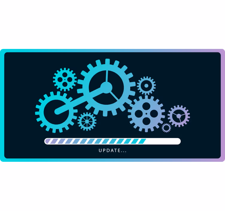 Estore de rolo empresa engrenagens em carregamento - TenStickers