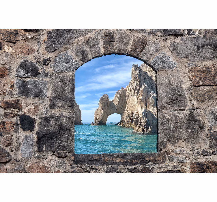 Estore de rolo quarto pedras mediterrâneas do oceano - TenStickers
