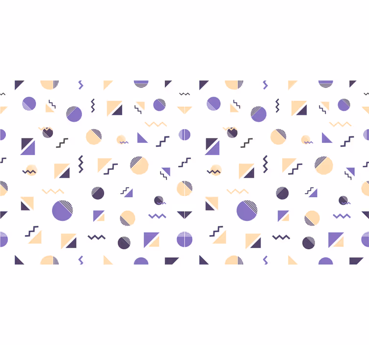 Estore de rolo quarto com formas geométricas coloridas - TenStickers