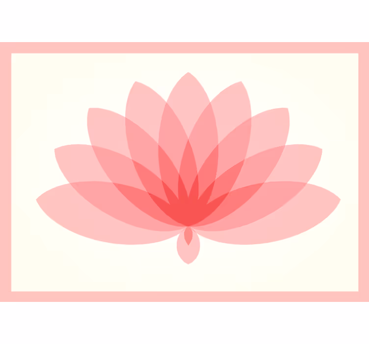 Estore de rolo quarto flor de lótus única - TenStickers