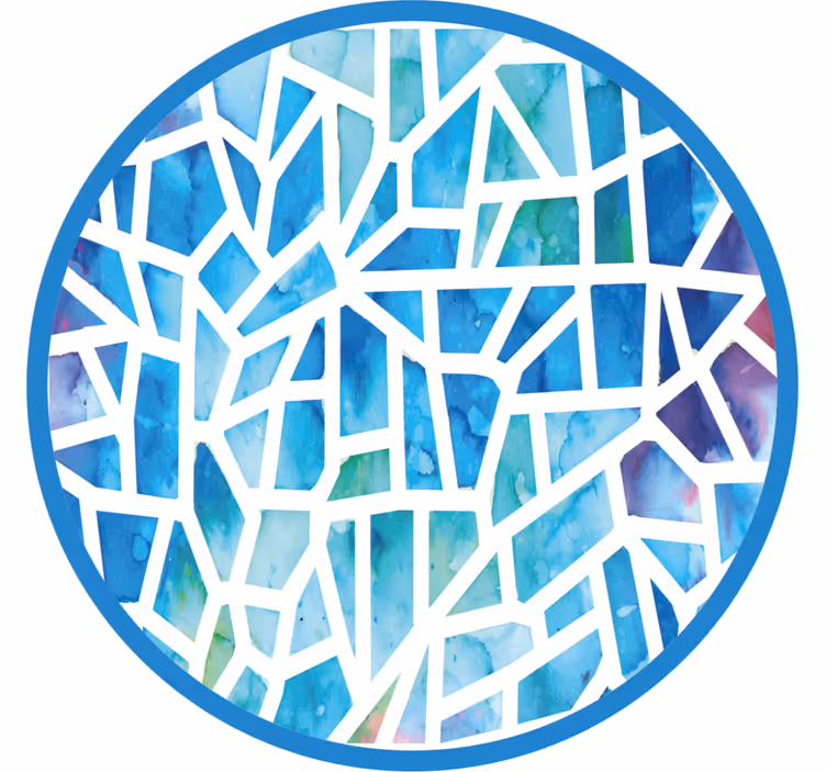 Estore de rolo quarto com design em mosaico - TenStickers